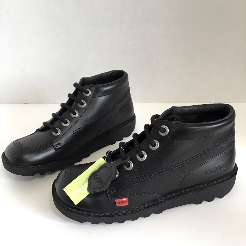 Kickers Girl’s Black Kick Hi Core Shoes Size 5.5 US (36 EU)